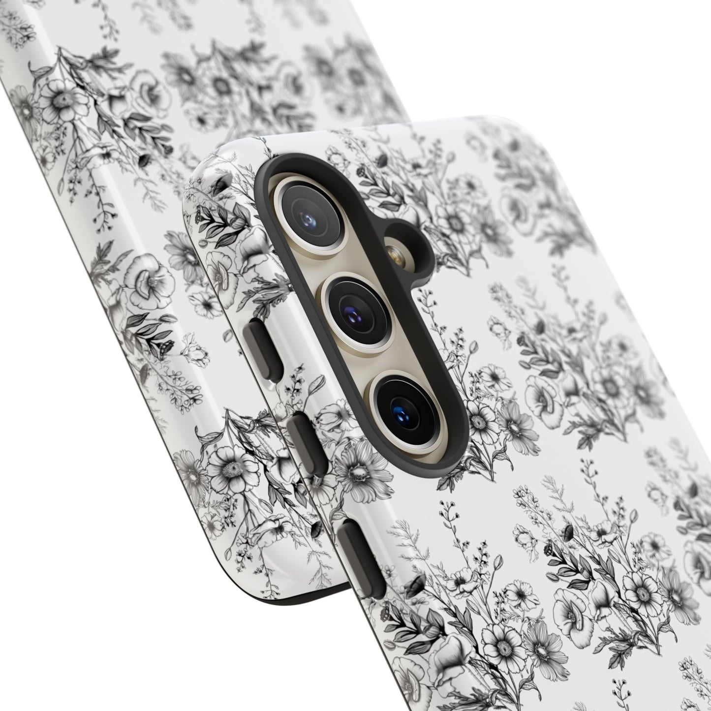 Floral Phone Case, Tough Cases with Elegant Black and White Design, Protective Cover for Fashion Lovers, Unique Gift for All [...]