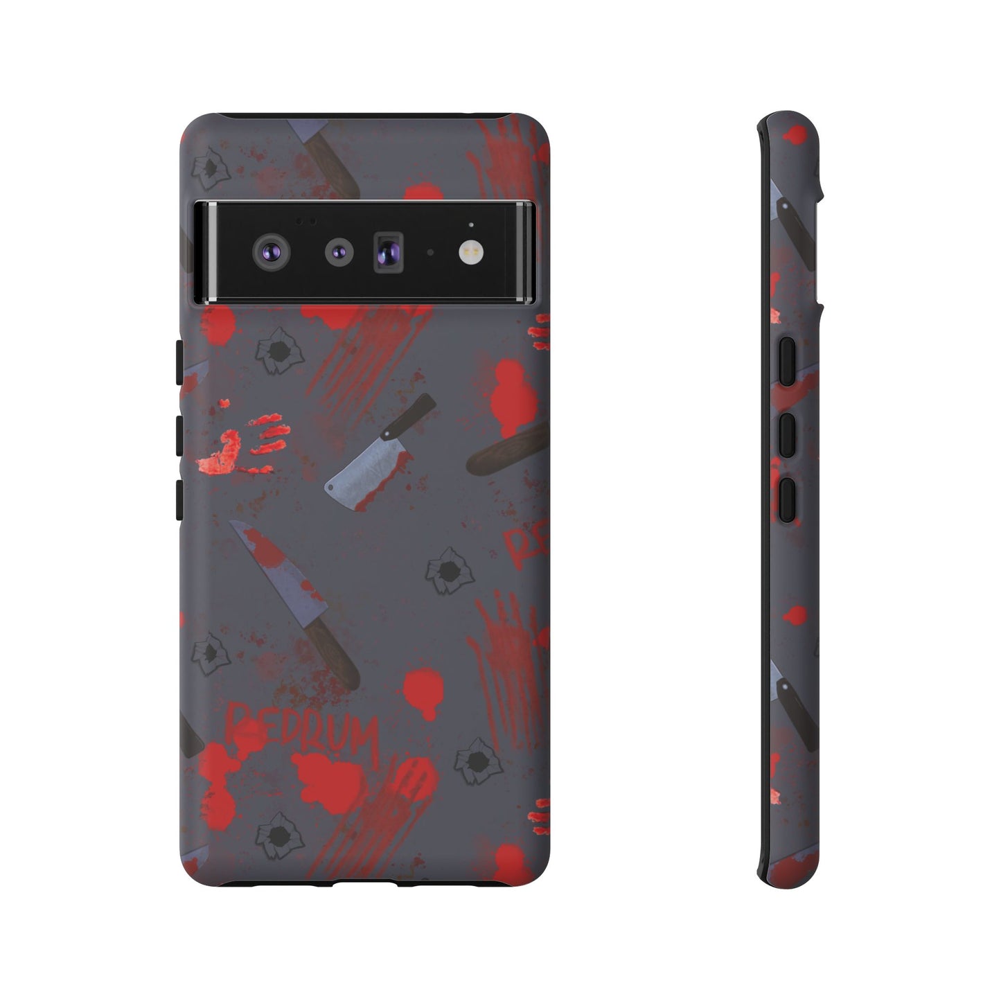 Blood Splatter Phone Case, Tough Case for Horror Fans, Halloween Accessory, Unique Gift for Gamers, Spooky Phone Cover