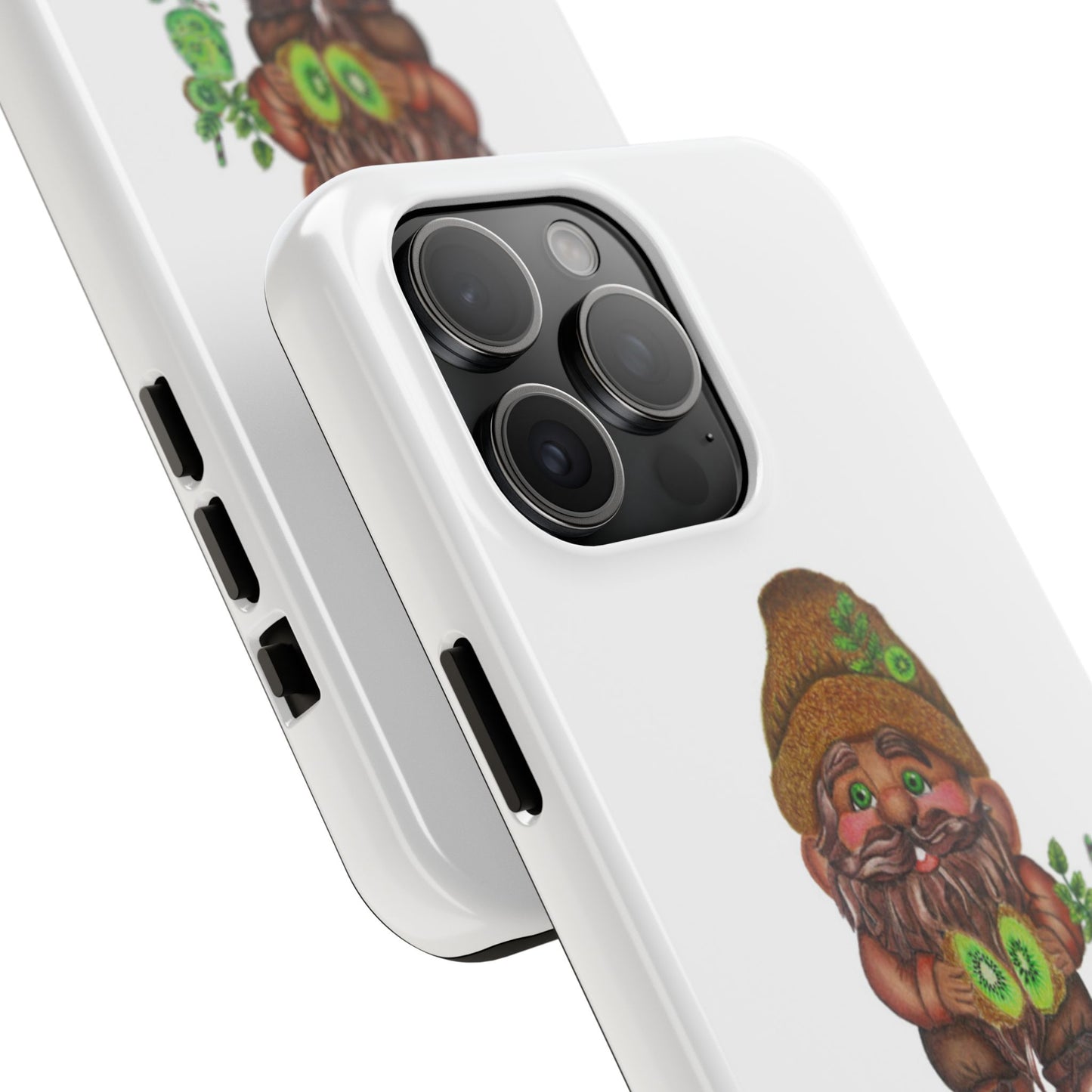 Funny Kiwi Gnome Phone Cases, Phone Covers for Gnome Lovers, Cute Gift for Gardeners, Unique Tech Accessories, Holiday Gifts