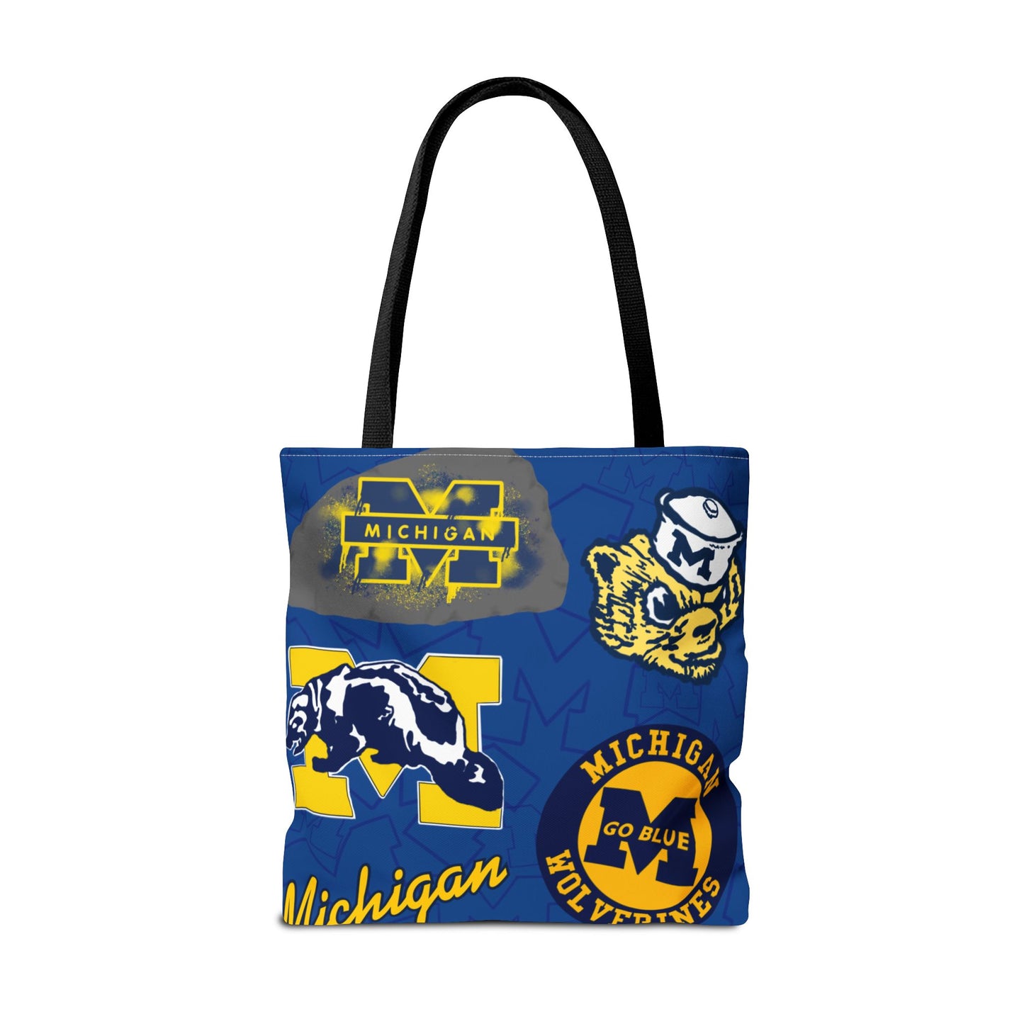 Michigan Spirit Tote Bag, College Student Gift, Game Day Accessory, Team Pride, Sports Tote, University of Michigan
