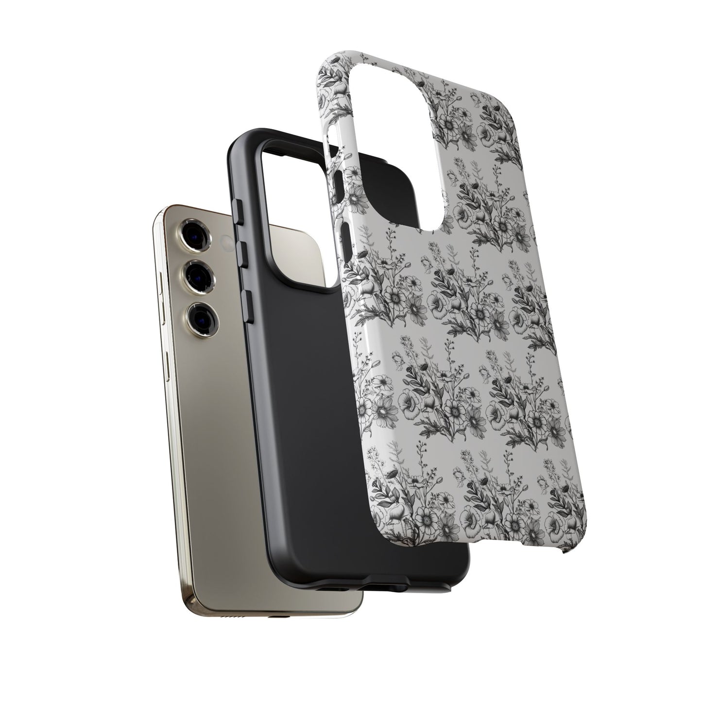 Floral Phone Case, Tough Cases with Elegant Black and White Design, Protective Cover for Fashion Lovers, Unique Gift for All [...]