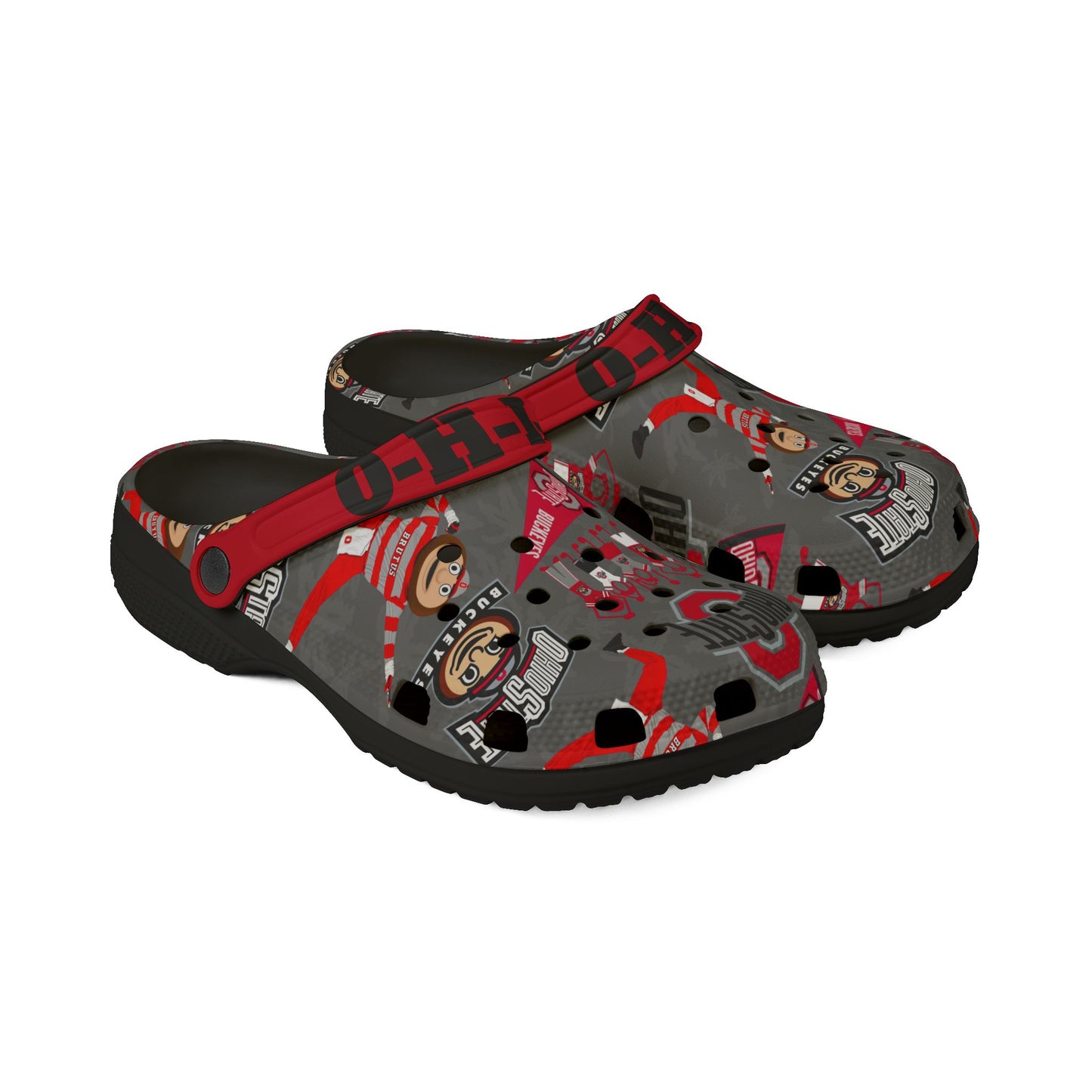 Ohio State Clogs for Fun Adventures, Comfortable Garden Shoes, All-Occasion Footwear for Kids and Adults, Holiday Gift Idea