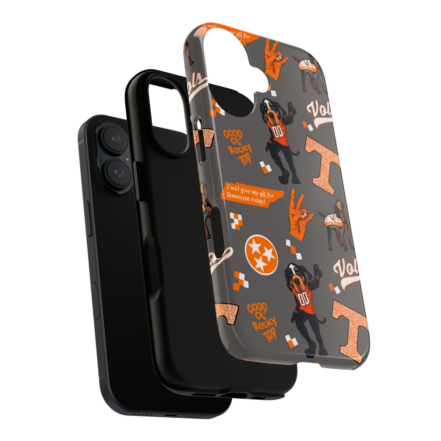 Tough Cases - Tennessee Fan Phone Case, Sports Team Accessory, Gift for Volunteers Fans, Durable Cover, College Game Day
