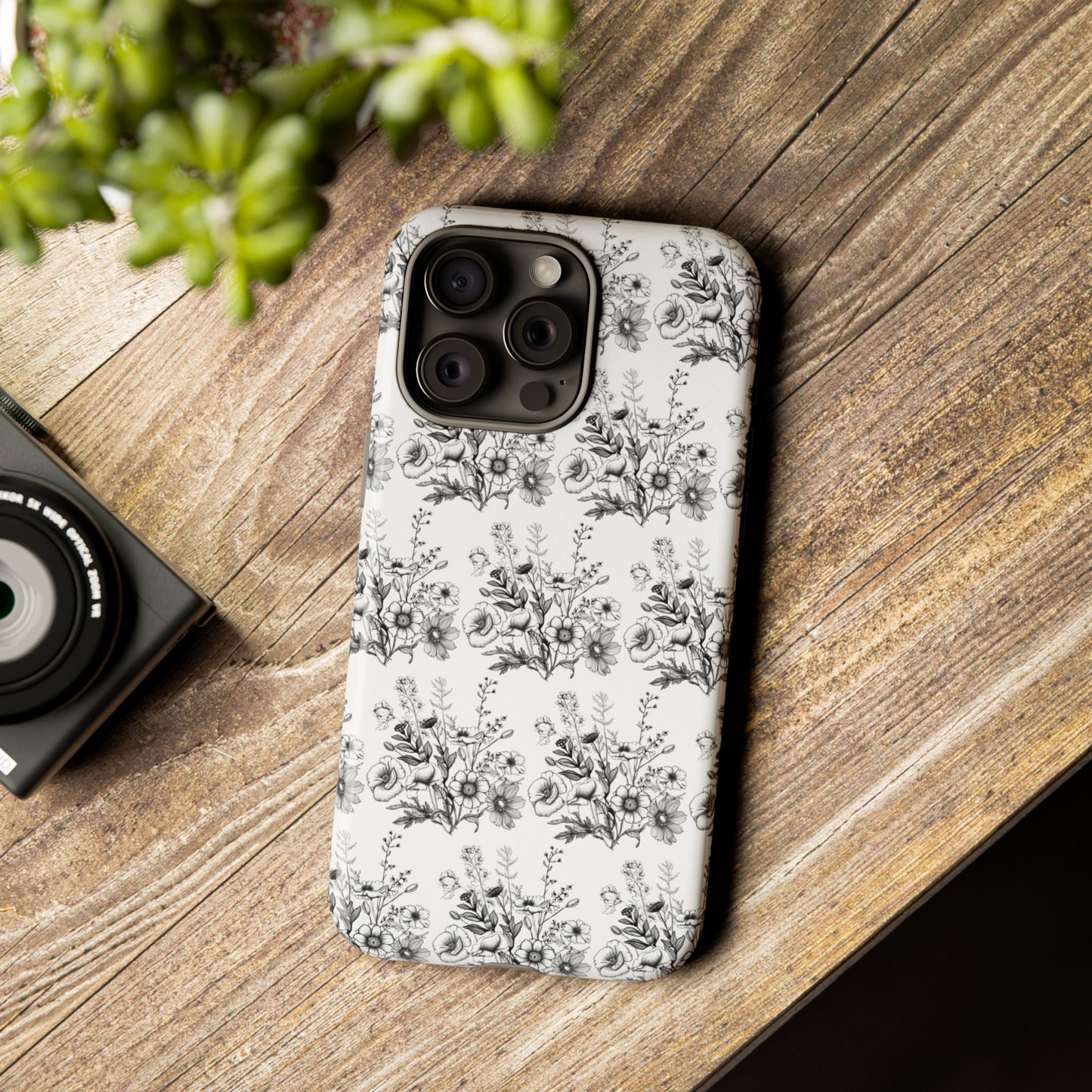 Floral Phone Case, Tough Cases with Elegant Black and White Design, Protective Cover for Fashion Lovers, Unique Gift for All [...]