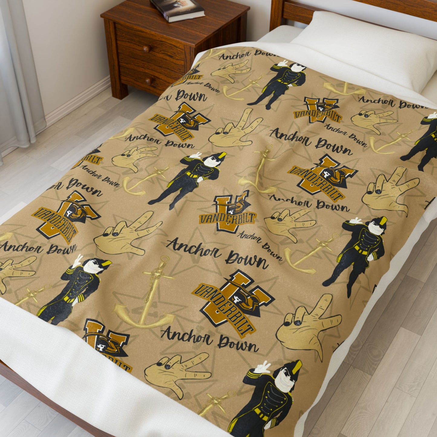 Vanderbilt Cozy Velveteen Plush Blanket for Comfort and Warmth, Perfect for Home, Gifts, Events, or Cozy Nights In