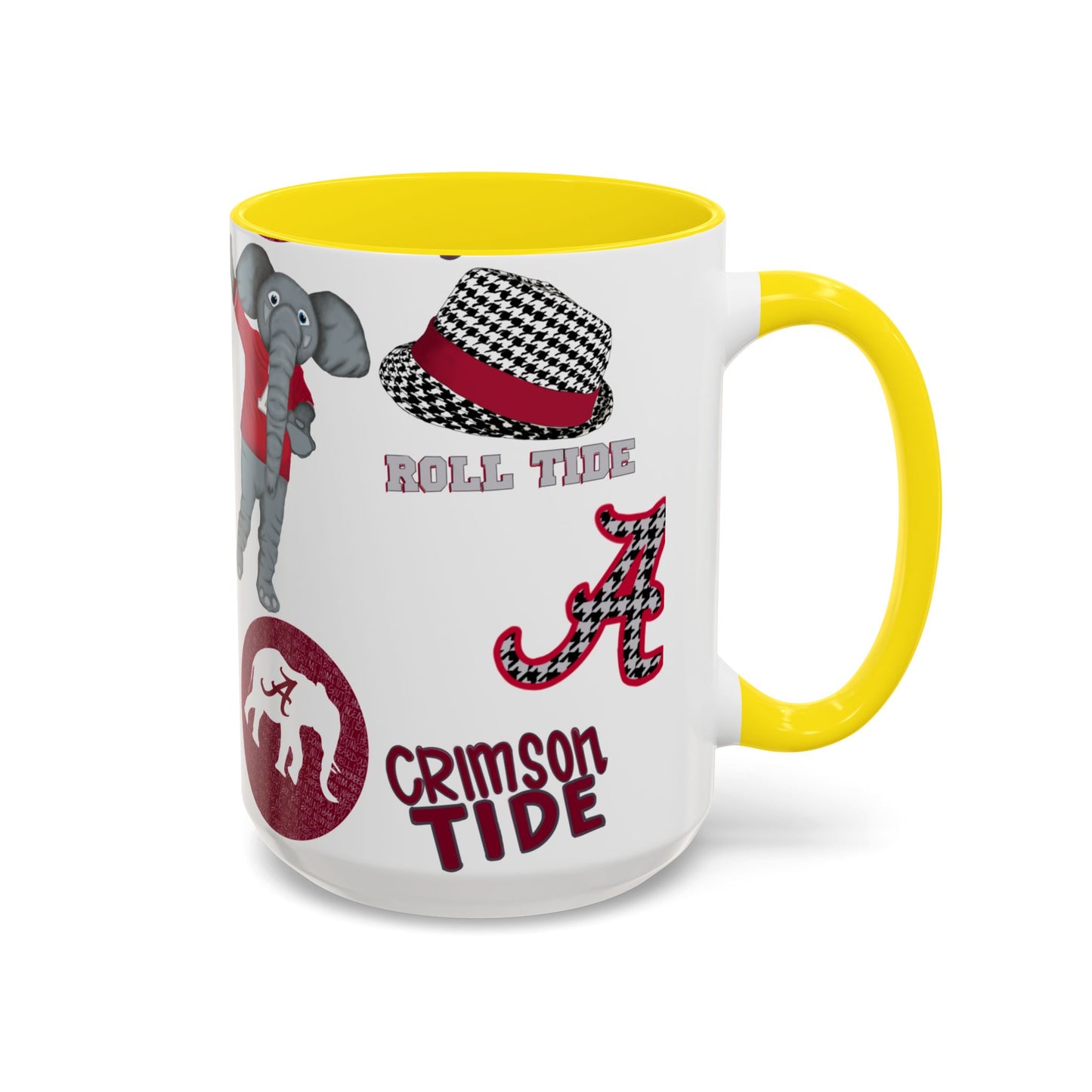 Crimson Tide Coffee Mug, Alabama Fan Cup, Roll Tide Mug, College Sports Gift, Game Day Drinkware