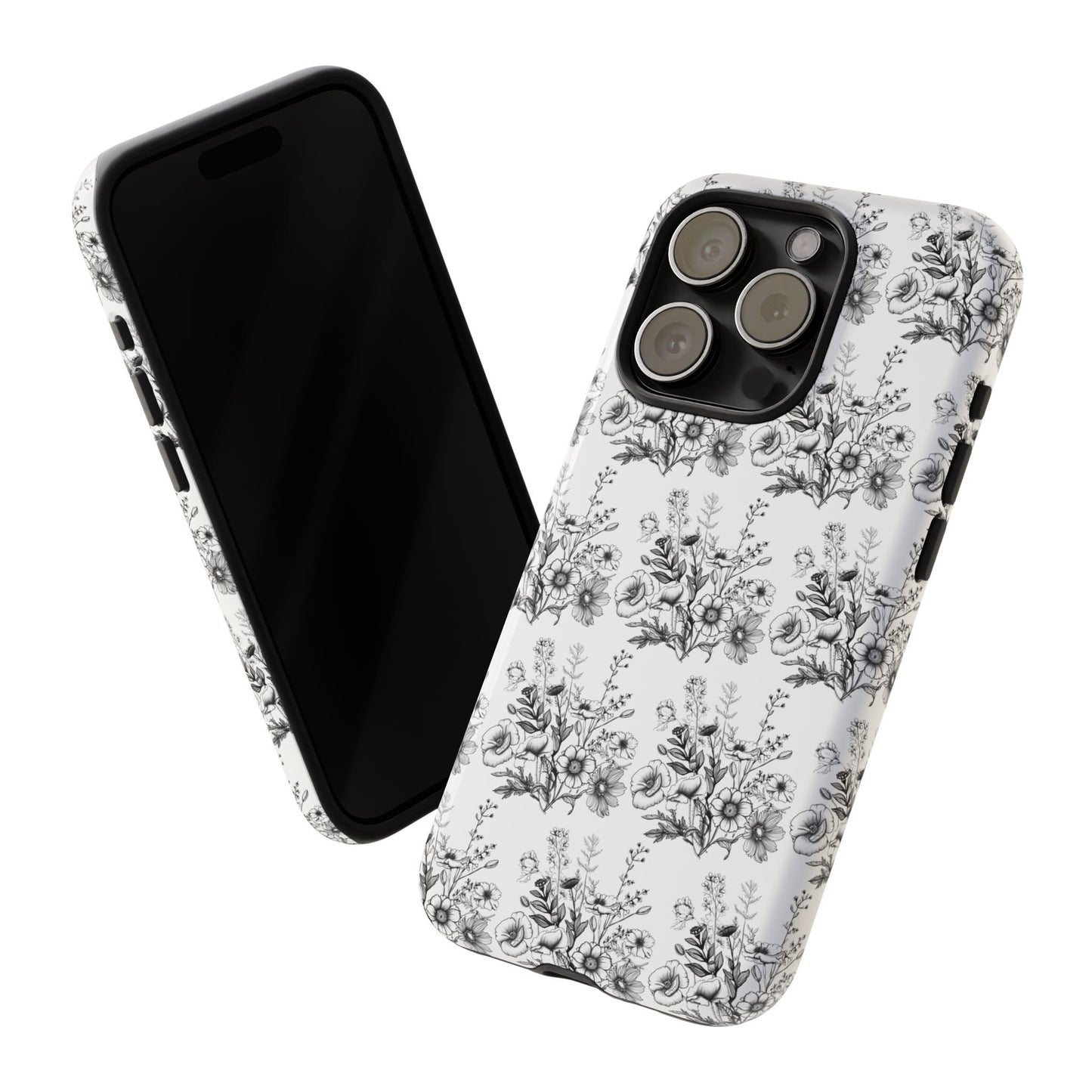 Floral Phone Case, Tough Cases with Elegant Black and White Design, Protective Cover for Fashion Lovers, Unique Gift for All [...]