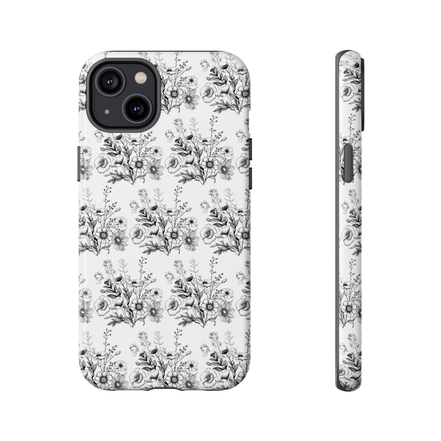 Floral Phone Case, Tough Cases with Elegant Black and White Design, Protective Cover for Fashion Lovers, Unique Gift for All [...]