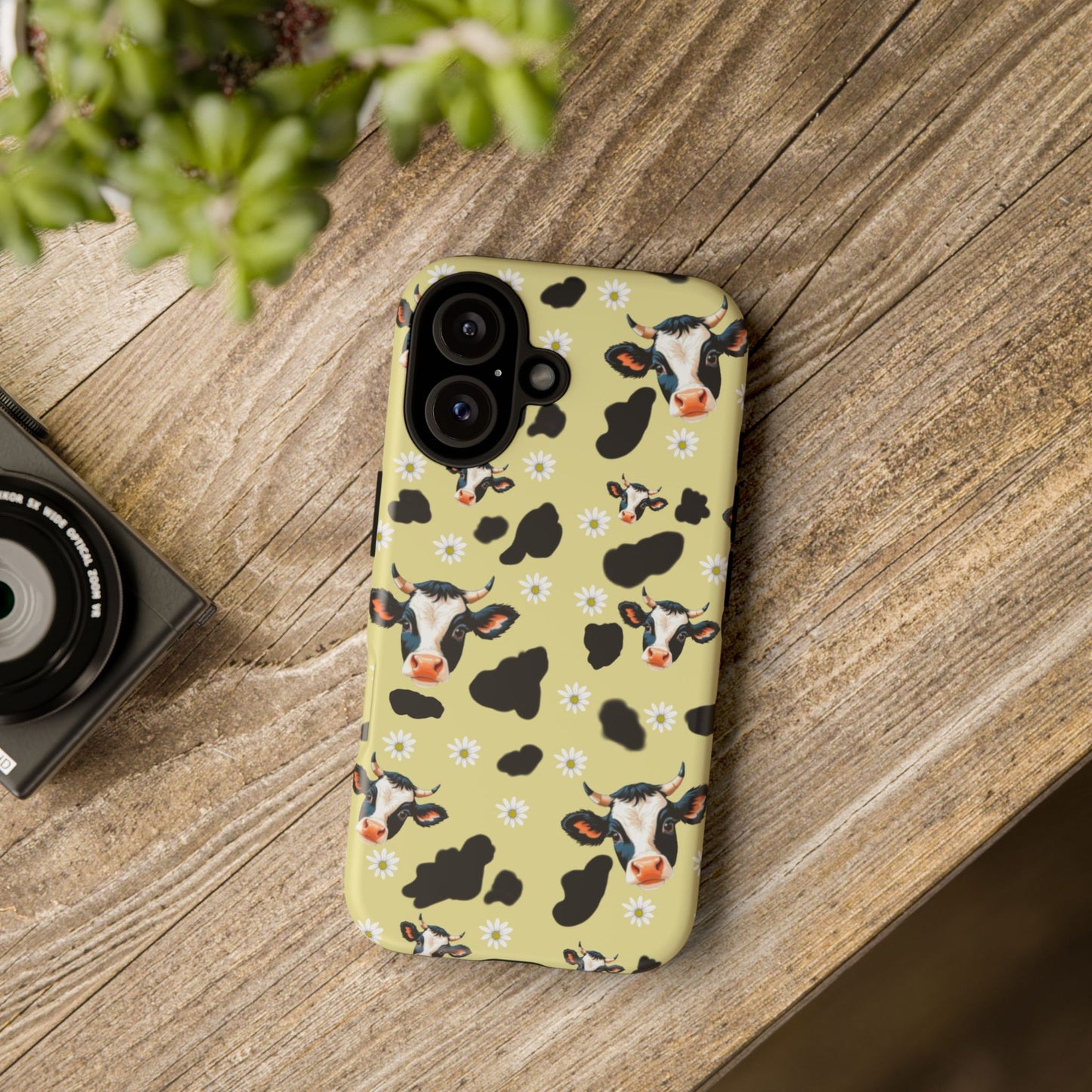 Cow Print Phone Case - Cute Protection for Animal Lovers, Gift for Farmhouse Decor, Cheerful Cow Design