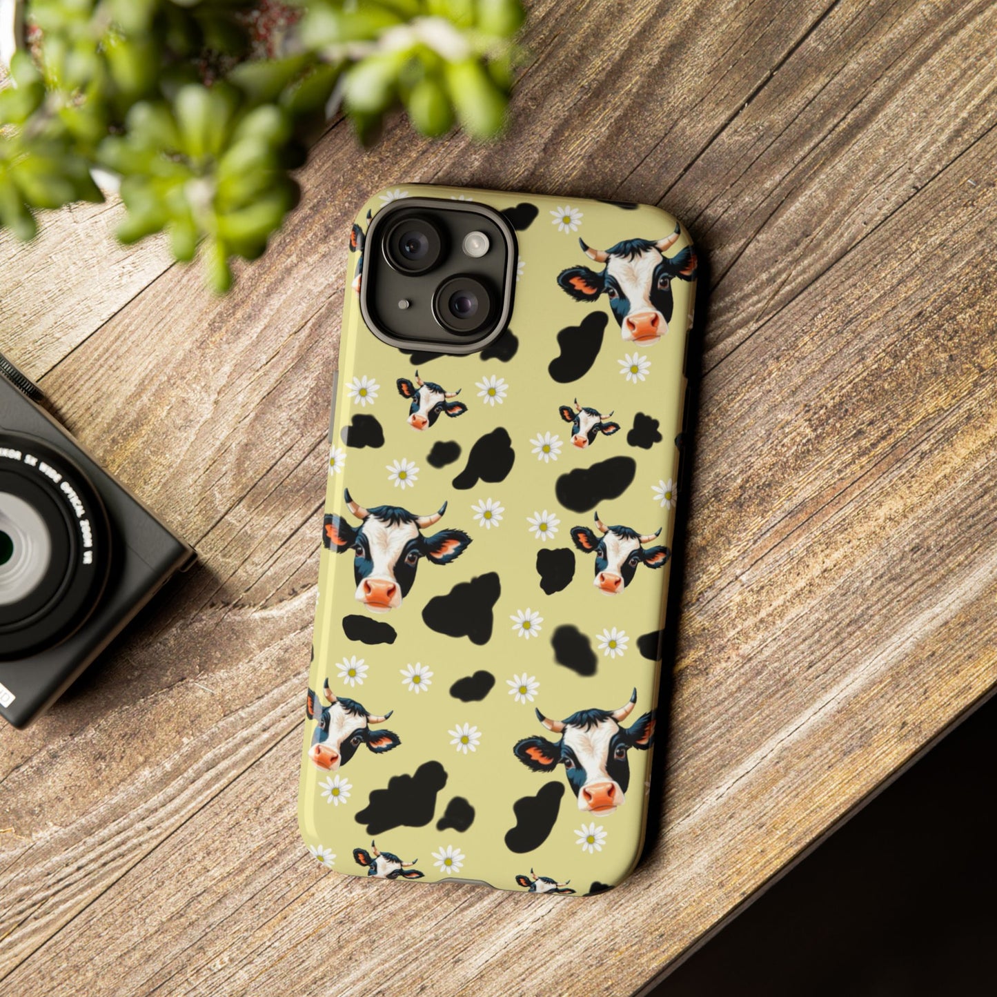 Cow Print Phone Case - Cute Protection for Animal Lovers, Gift for Farmhouse Decor, Cheerful Cow Design