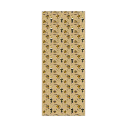 Vanderbilt Pattern Gift Wrap Paper — Personalized College Mascot Wrapping Sheets