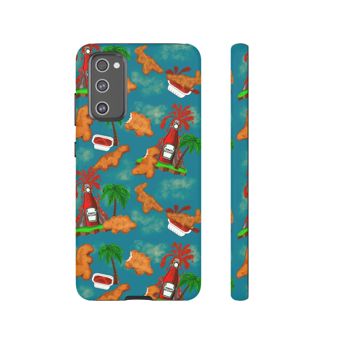Dino Nuggets Phone Case - Tropical Vibes & Humor, Perfect Gift for Friends, Summer BBQ, Beach Lovers, Unique Accessory, Tough Cases