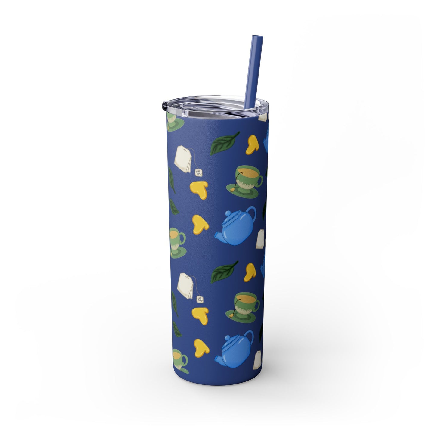 Charming Tea Themed Tumbler, Stylish Drinkware for Tea Lovers, Perfect for Gifts, Home, Travel, Eco-Friendly Beverage Container