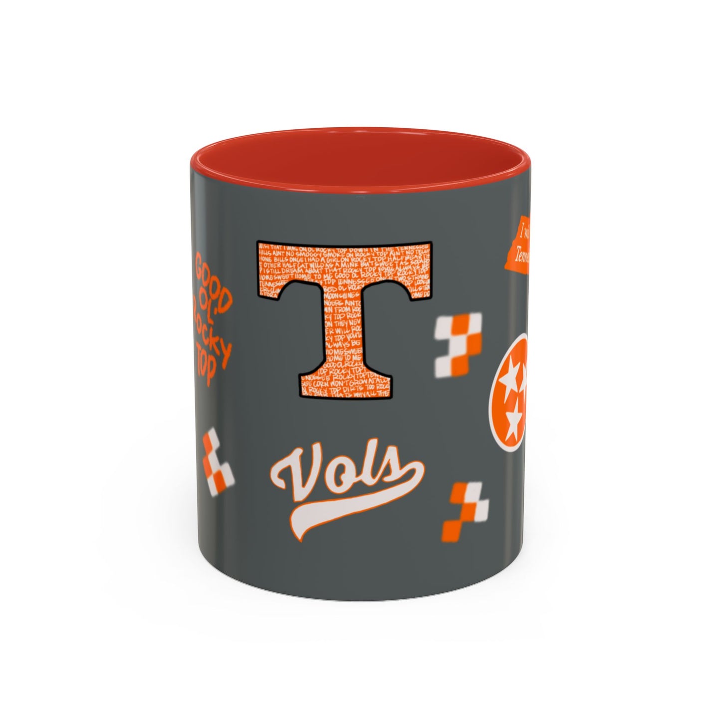 Tennessee Spirit Coffee Mug, Perfect for Gameday, College Student Gift, Unique Drinkware, Sports Fan Mug, Show Your Team Pride