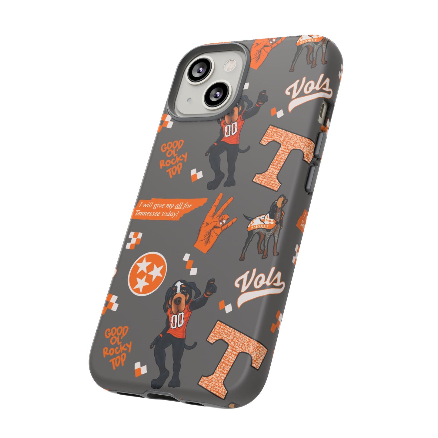 Tough Cases - Tennessee Fan Phone Case, Sports Team Accessory, Gift for Volunteers Fans, Durable Cover, College Game Day