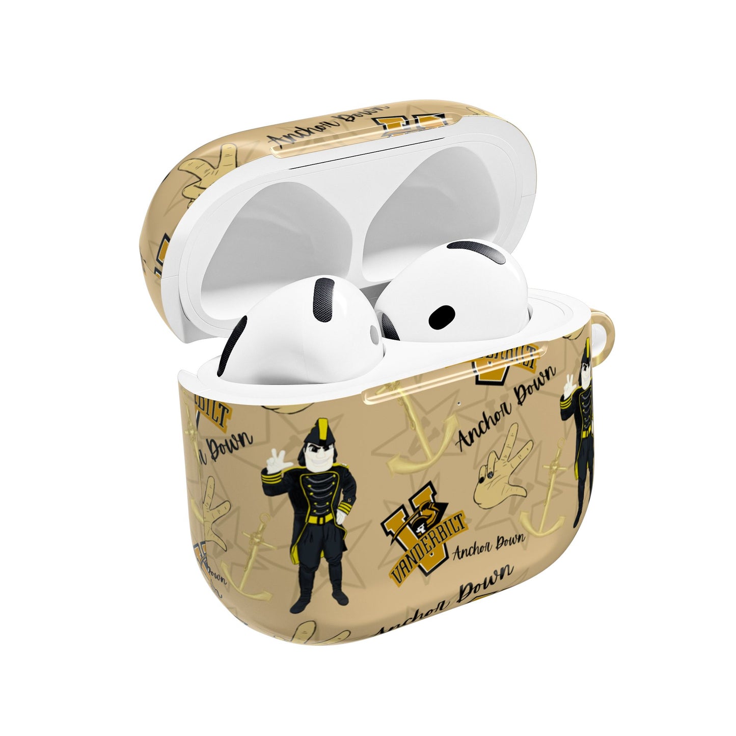 Vanderbilt AirPod Case, Stylish Phone Accessory, College Gear, Unique Gift for Students, Merchandise for Fans, Nautical Theme