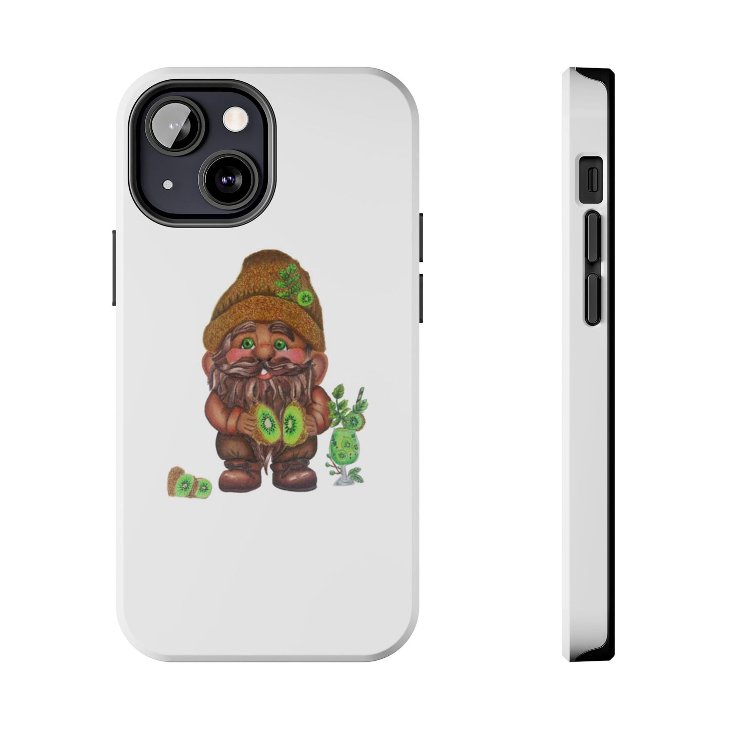 Funny Kiwi Gnome Phone Cases, Phone Covers for Gnome Lovers, Cute Gift for Gardeners, Unique Tech Accessories, Holiday Gifts