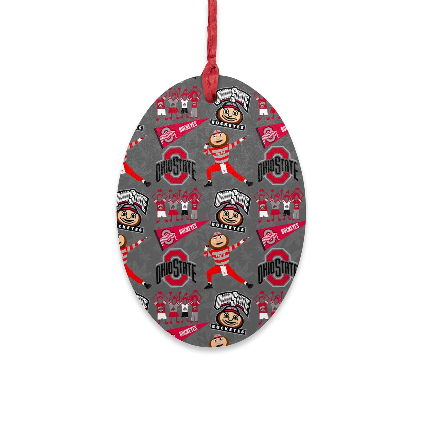 Ohio State Wooden Ornaments, Holiday Decorations, College Sports Decor, Personalized Gift, Christmas Ornaments