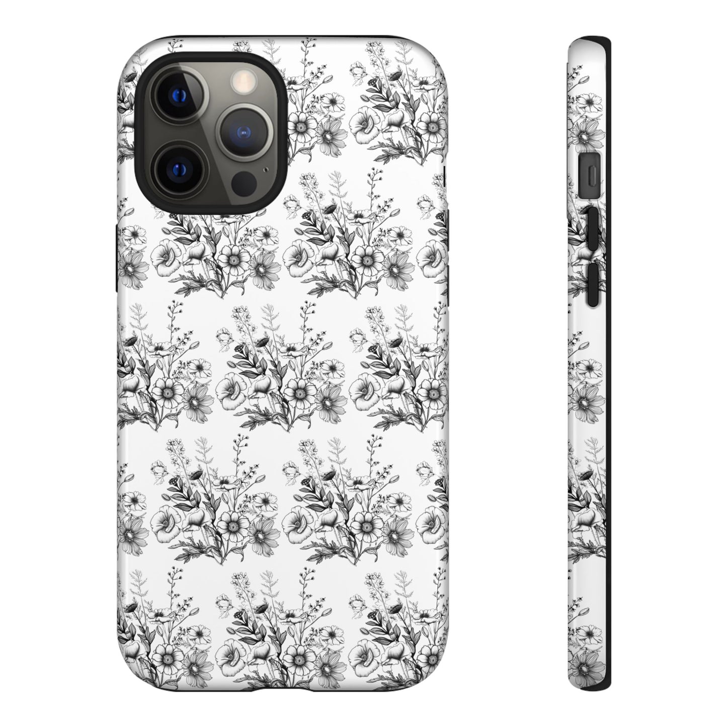 Floral Phone Case, Tough Cases with Elegant Black and White Design, Protective Cover for Fashion Lovers, Unique Gift for All [...]