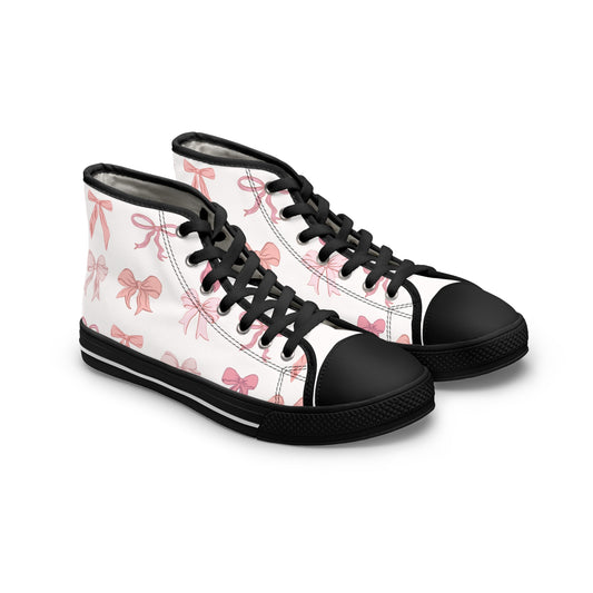 Pink Bows Women's High Top Sneakers with Pink Bow Design, Trendy Sneakers for Fashion Lovers, Perfect for Spring Outfits, Unique Gift Idea [...]