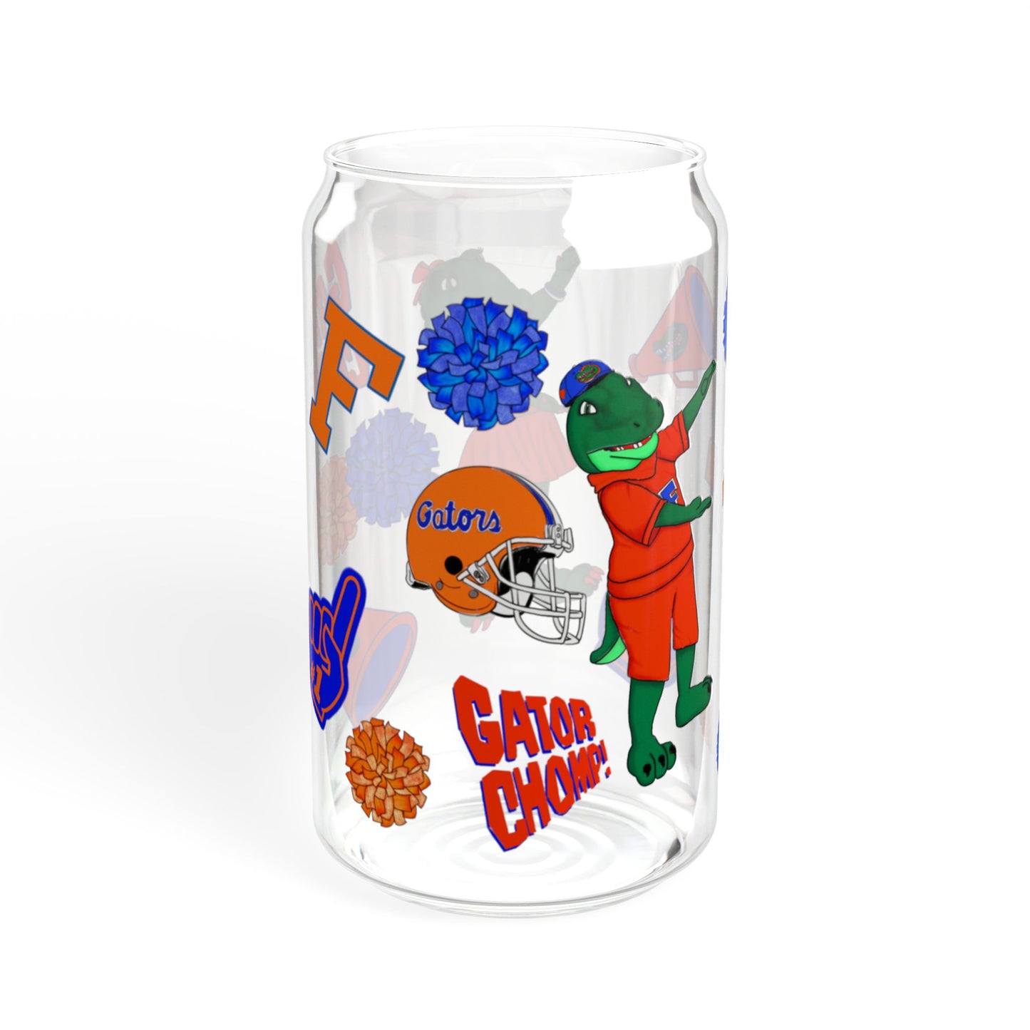 Florida Gators Sipper Glass with Bamboo Lid | 16oz Drinkware | Perfect for Game Day, Tailgating, Parties, Gifts!