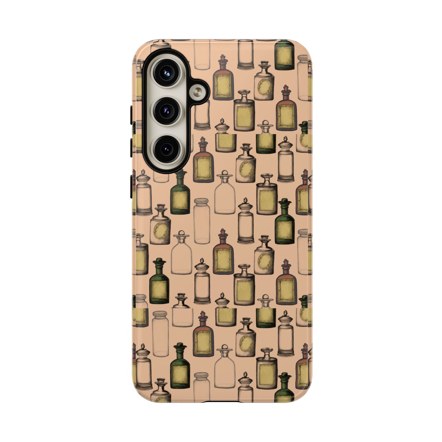 Vintage Potion Bottle Phone Case, Tough Phone Case, Magical Phone Cover, Witch Aesthetic, Gift for Witch Lovers, Boho Phone Accessories