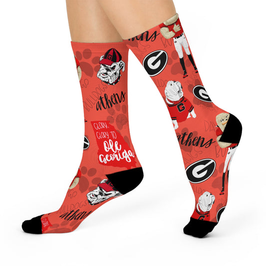Georgia Bulldogs Cushioned Crew Socks | Cheer on Game Day, Sports Fan Gift, Unique College Apparel, Team Spirit Accessories, Great for [...]