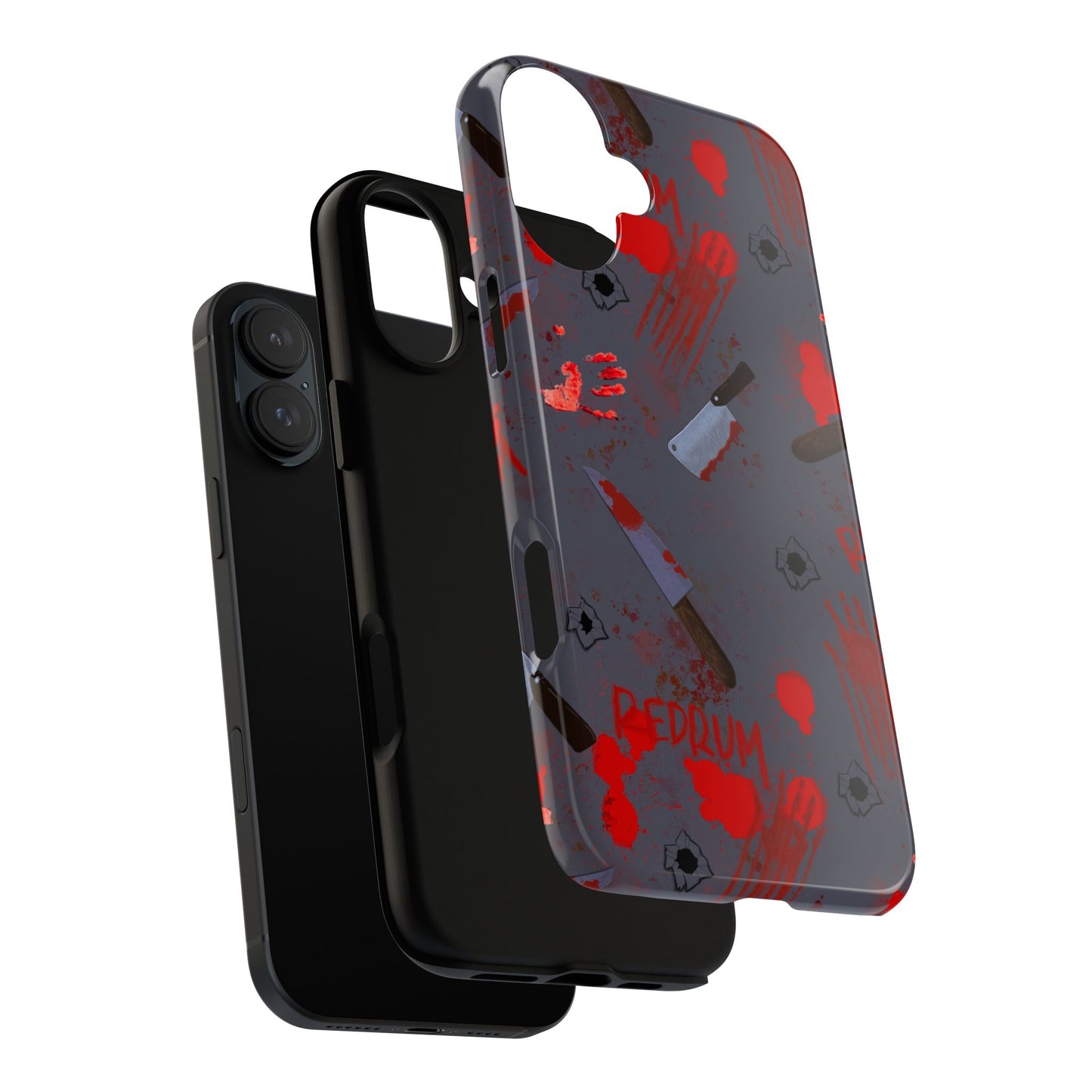 Blood Splatter Phone Case, Tough Case for Horror Fans, Halloween Accessory, Unique Gift for Gamers, Spooky Phone Cover