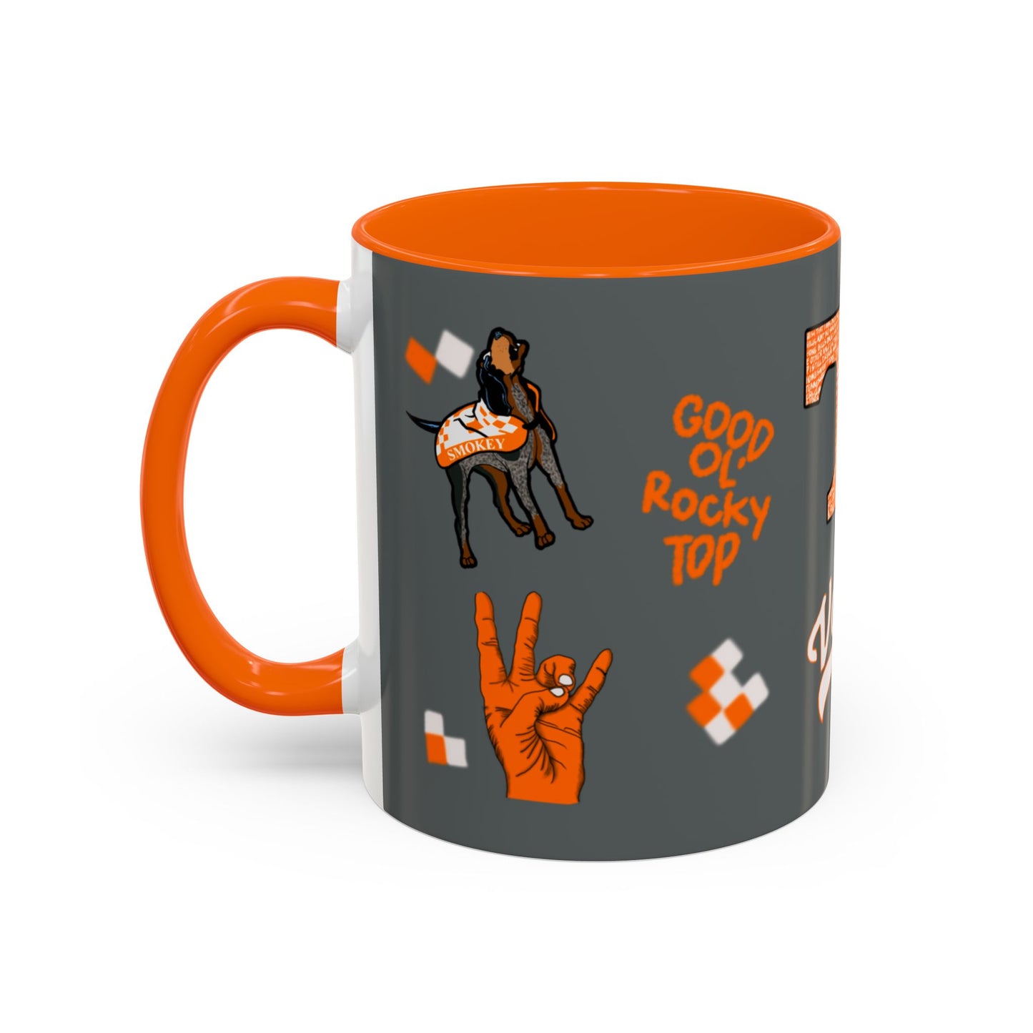 Tennessee Spirit Coffee Mug, Perfect for Gameday, College Student Gift, Unique Drinkware, Sports Fan Mug, Show Your Team Pride