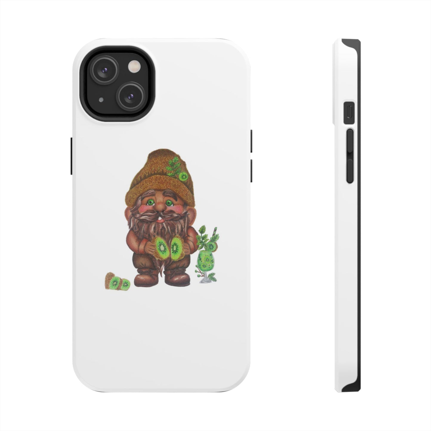 Funny Kiwi Gnome Phone Cases, Phone Covers for Gnome Lovers, Cute Gift for Gardeners, Unique Tech Accessories, Holiday Gifts
