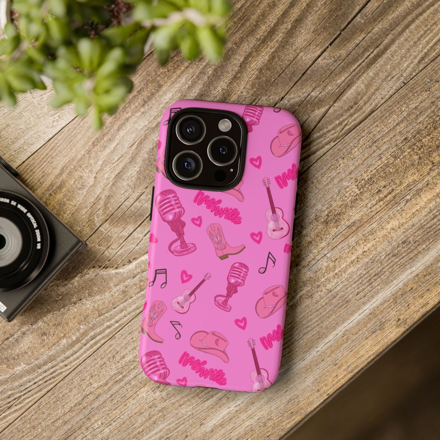 Pink Music Cases for Tough Love, Music Lover Gift, Phone Accessories, Cute Phone Covers, Stylish Cases for Women