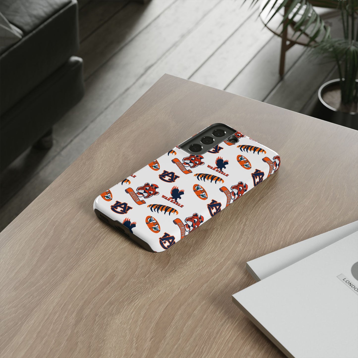 Auburn Fan Phone Case, Sports Team Accessory, Gift for Auburn Fans, Durable Cover, College Game Day