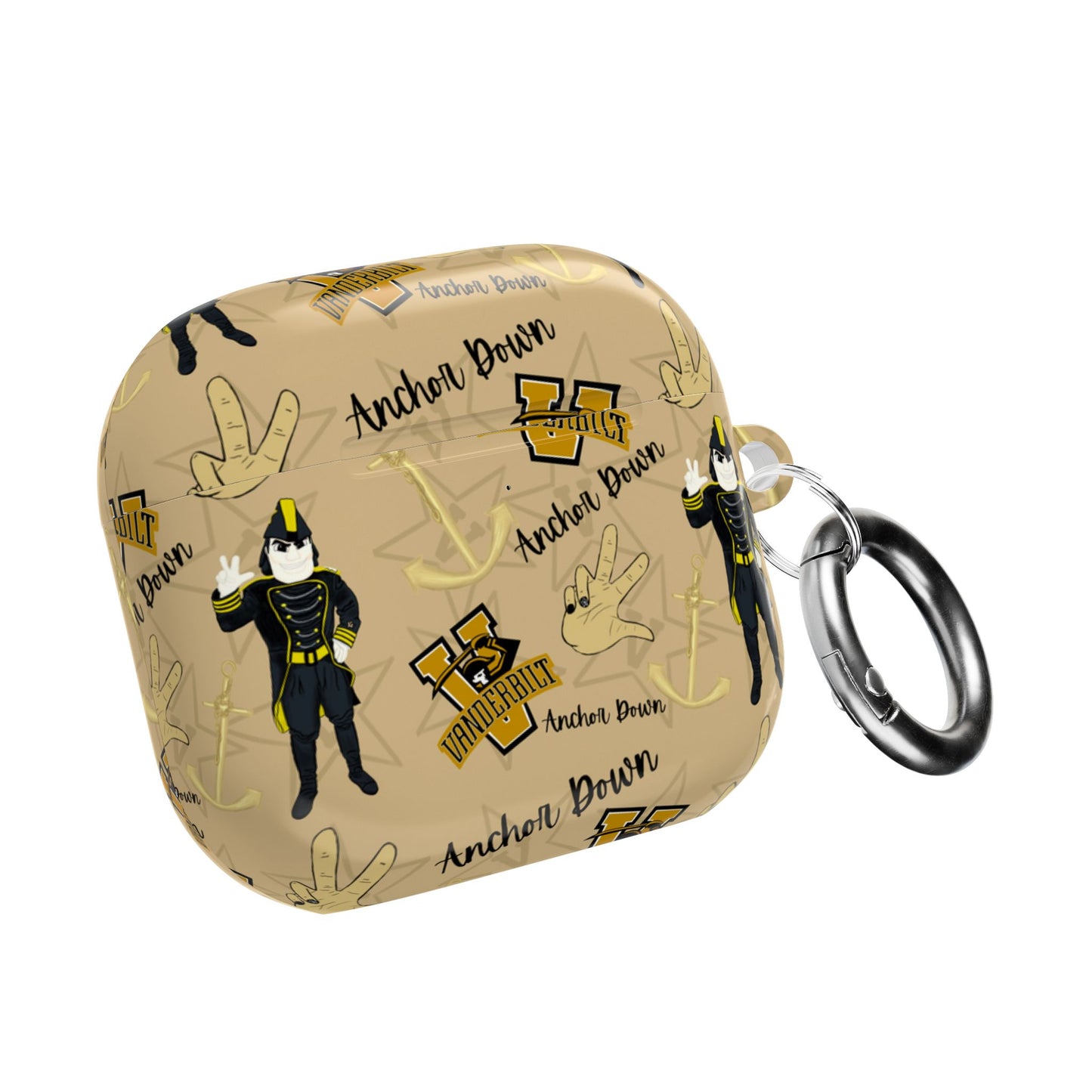 Vanderbilt AirPod Case, Stylish Phone Accessory, College Gear, Unique Gift for Students, Merchandise for Fans, Nautical Theme