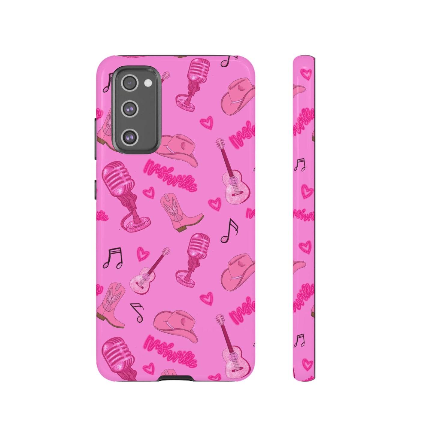 Pink Music Cases for Tough Love, Music Lover Gift, Phone Accessories, Cute Phone Covers, Stylish Cases for Women