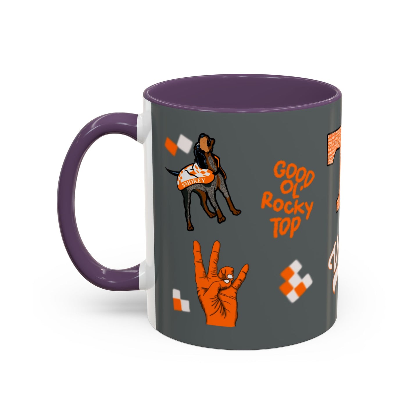 Tennessee Spirit Coffee Mug, Perfect for Gameday, College Student Gift, Unique Drinkware, Sports Fan Mug, Show Your Team Pride