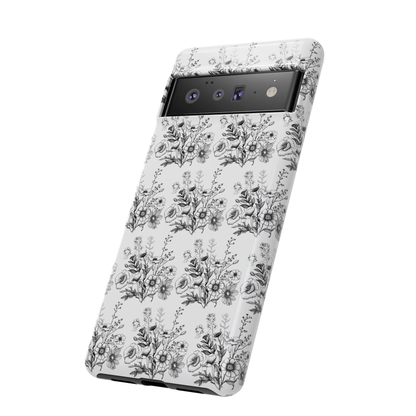 Floral Phone Case, Tough Cases with Elegant Black and White Design, Protective Cover for Fashion Lovers, Unique Gift for All [...]