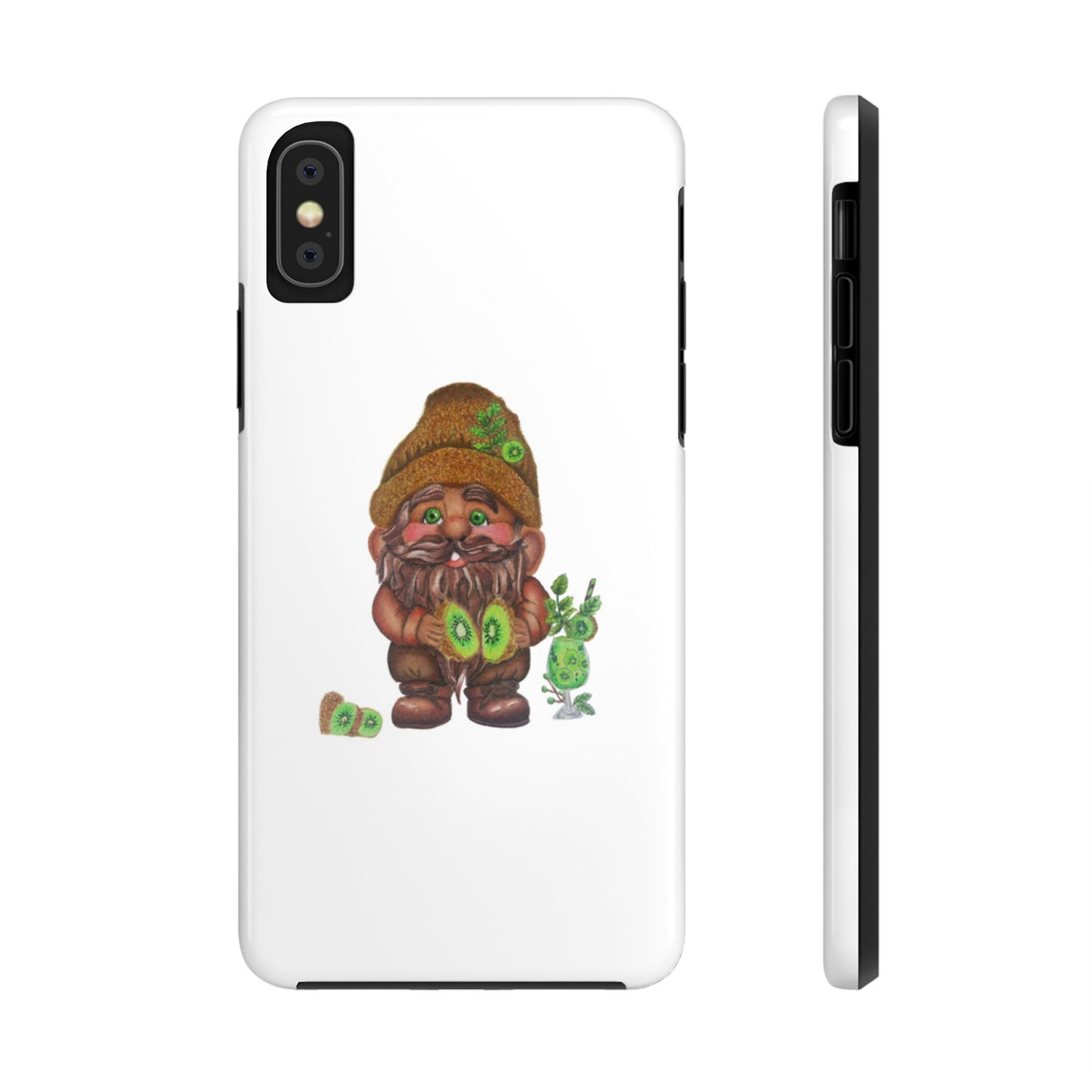 Funny Kiwi Gnome Phone Cases, Phone Covers for Gnome Lovers, Cute Gift for Gardeners, Unique Tech Accessories, Holiday Gifts