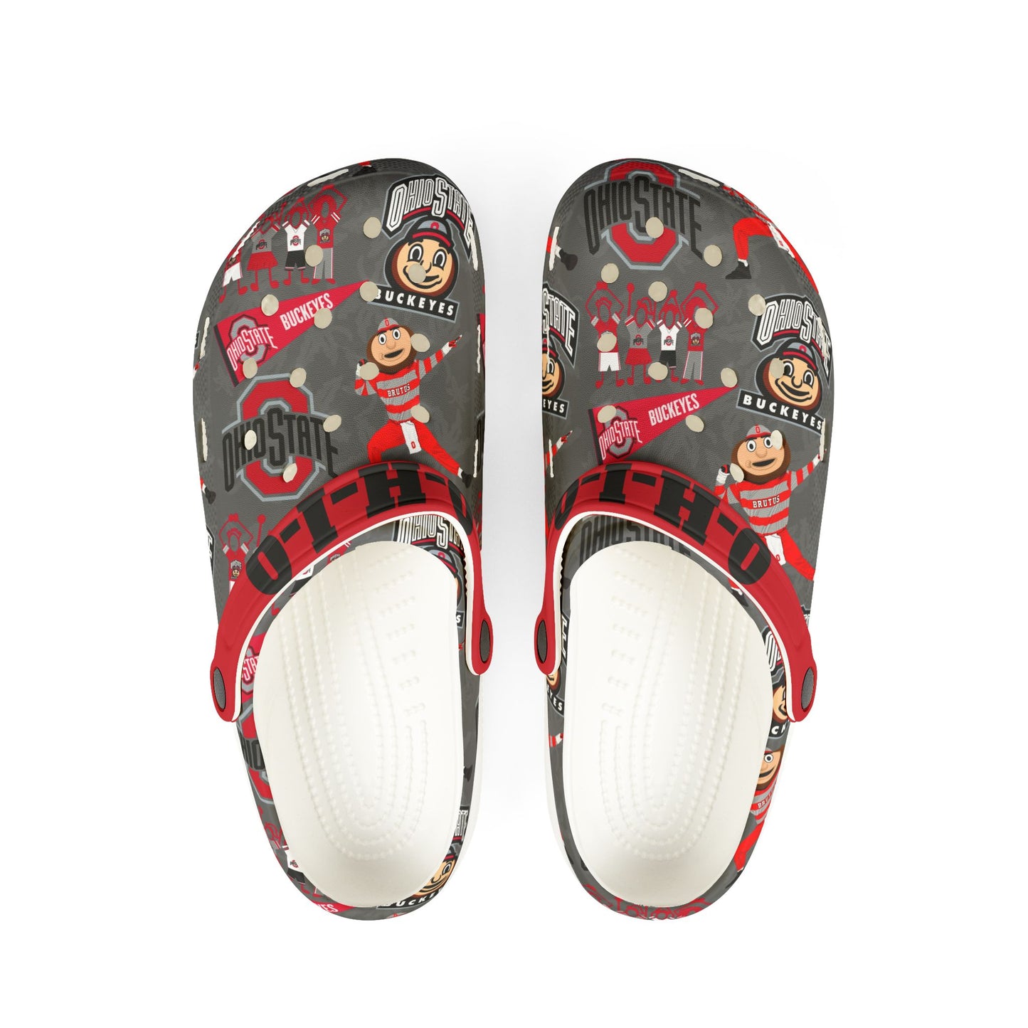 Ohio State Clogs for Fun Adventures, Comfortable Garden Shoes, All-Occasion Footwear for Kids and Adults, Holiday Gift Idea