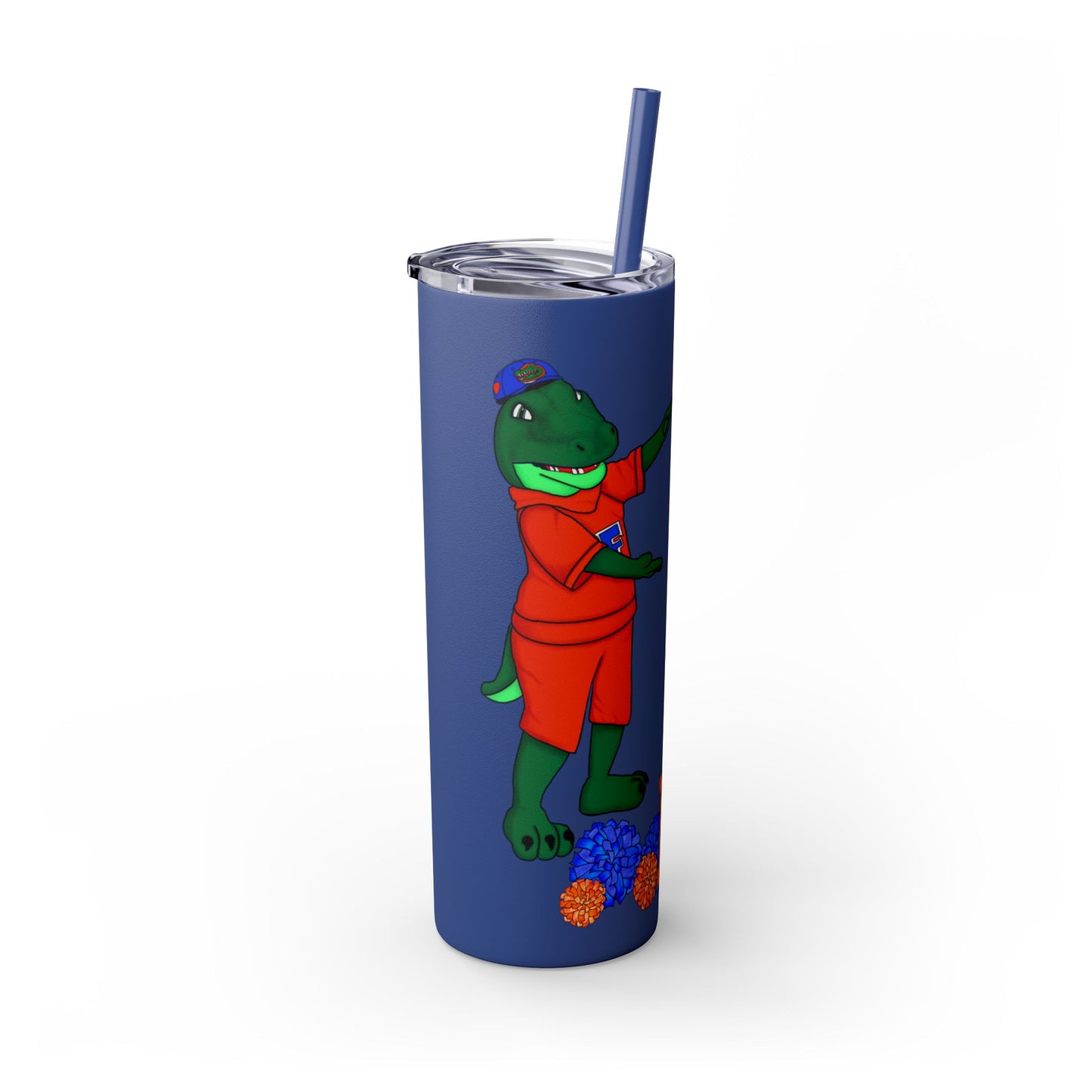 Florida Gators Skinny Tumbler with Straw | Perfect for Gifts, Sports Events, Tailgating, Summer Drinks, Eco-Friendly Hydration
