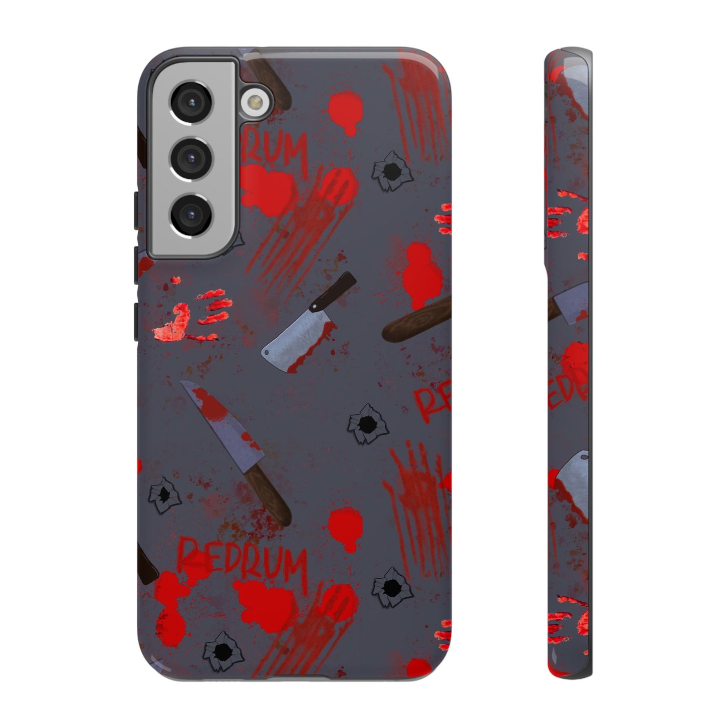 Blood Splatter Phone Case, Tough Case for Horror Fans, Halloween Accessory, Unique Gift for Gamers, Spooky Phone Cover