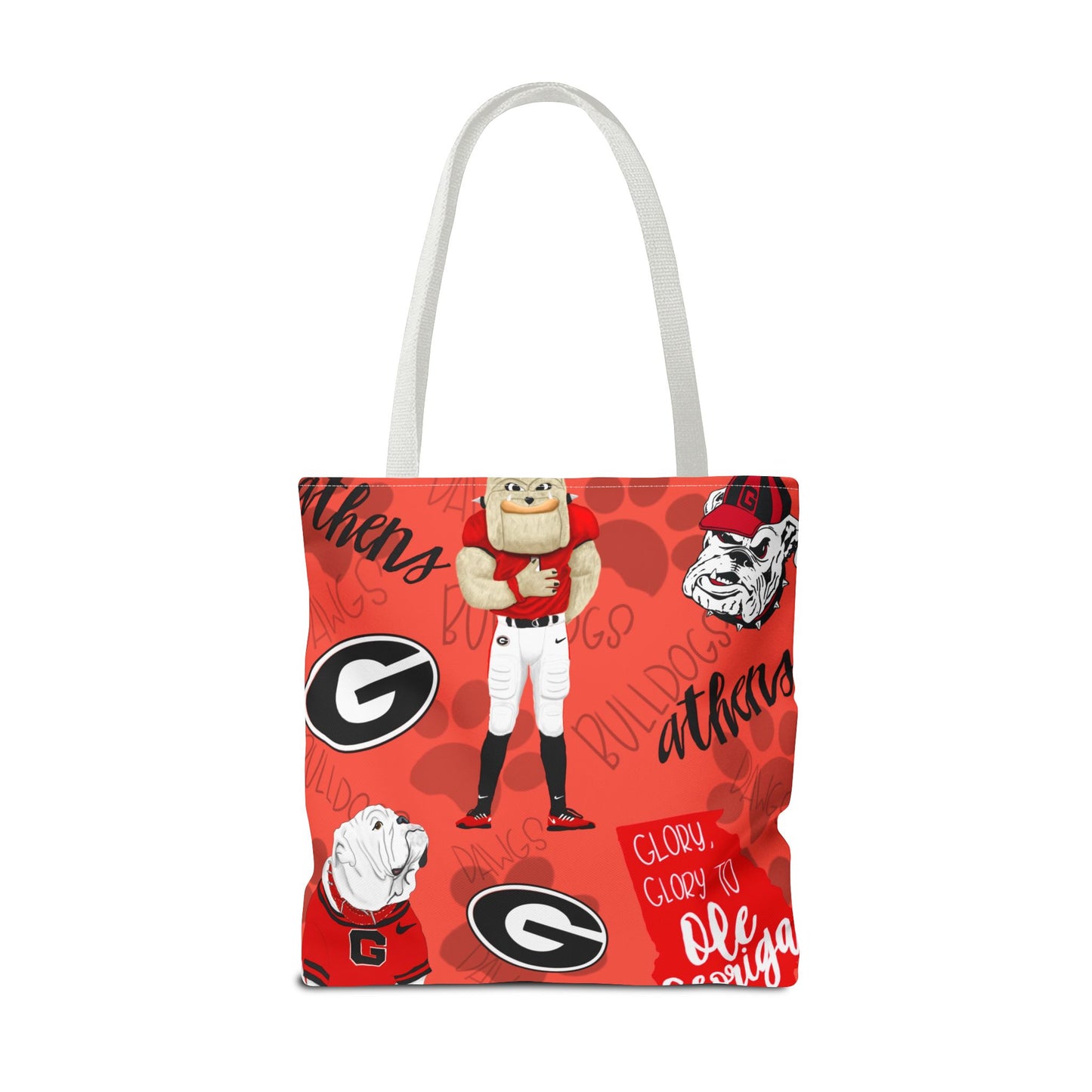 Georgia Bulldogs Tote Bag - Sporty, Cheerful, College Vibe, Perfect for Game Days, Fans, School Spirit, Lightweight, Versatile