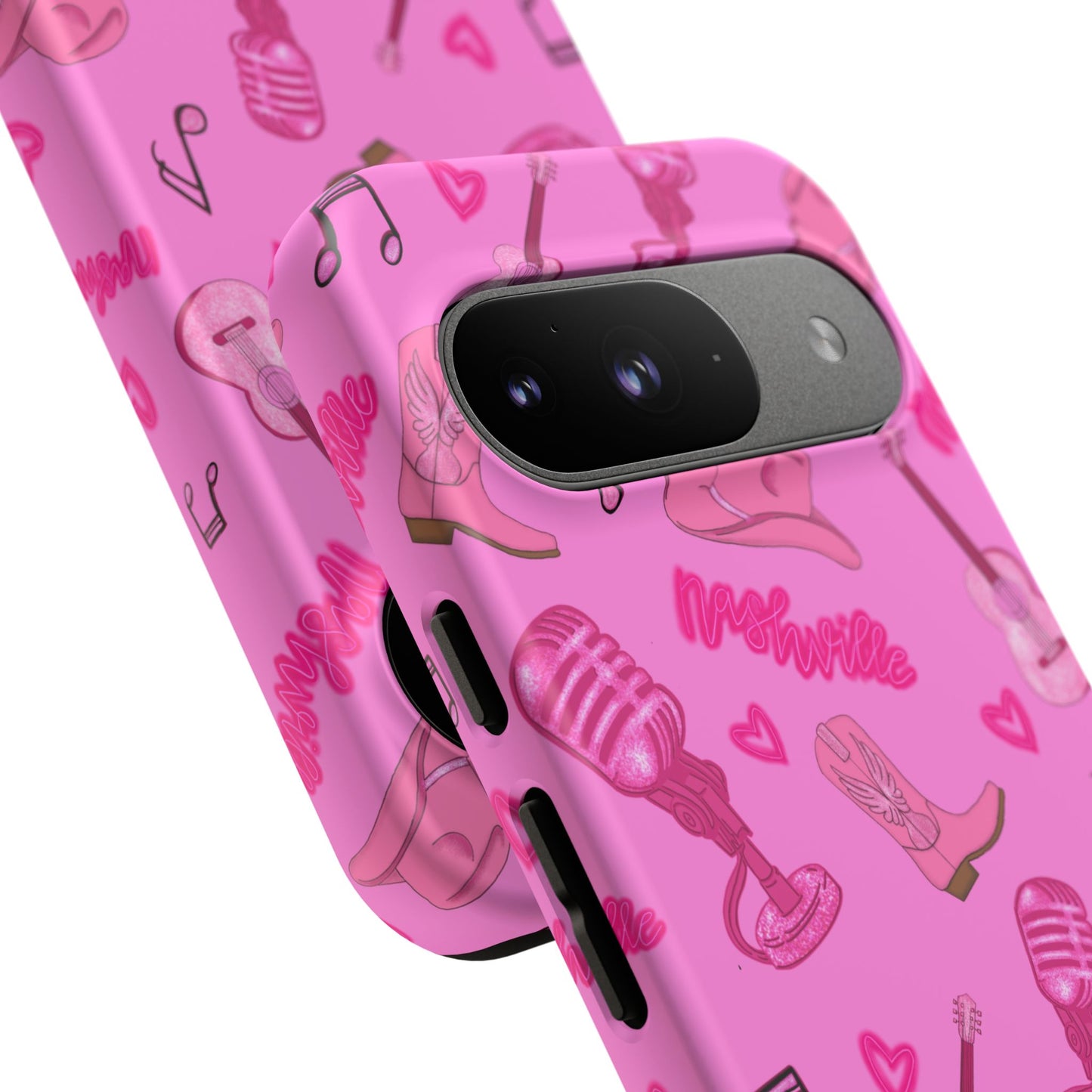 Pink Music Cases for Tough Love, Music Lover Gift, Phone Accessories, Cute Phone Covers, Stylish Cases for Women