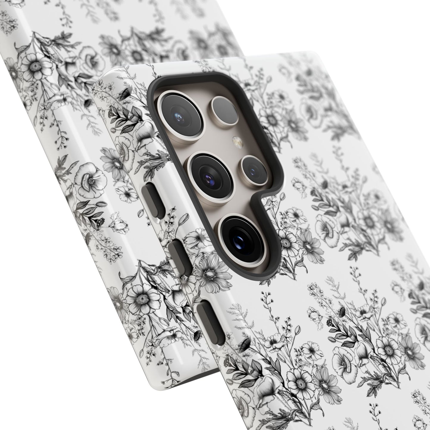 Floral Phone Case, Tough Cases with Elegant Black and White Design, Protective Cover for Fashion Lovers, Unique Gift for All [...]