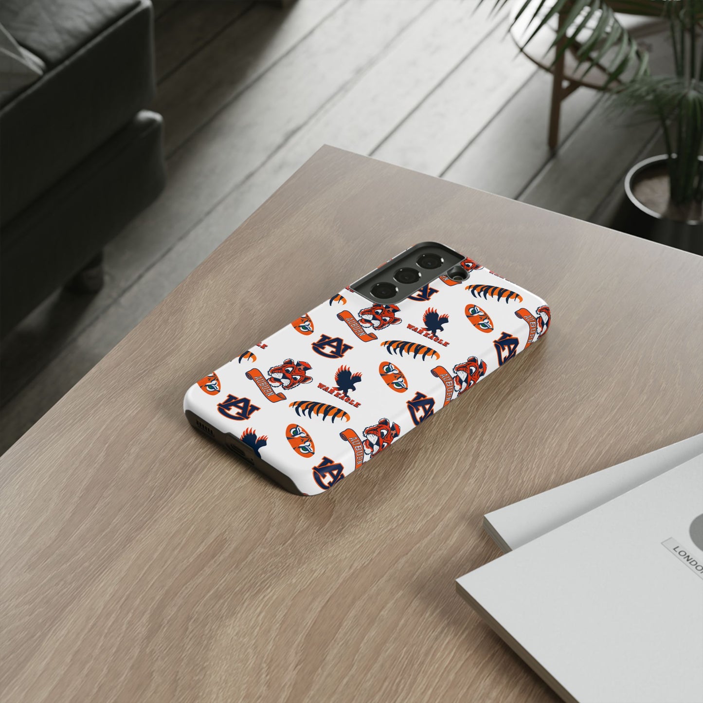 Auburn Fan Phone Case, Sports Team Accessory, Gift for Auburn Fans, Durable Cover, College Game Day