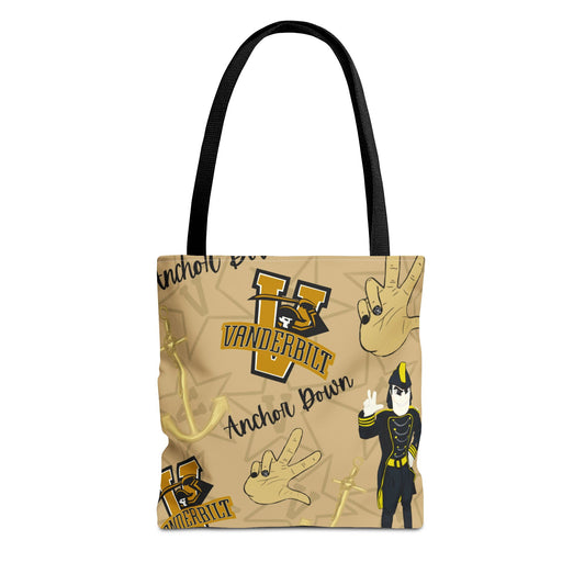 Vanderbilt Spirit Tote Bag, Functional Everyday Tote, College Merchandise, Personalized Gift, Sports Game Accessory