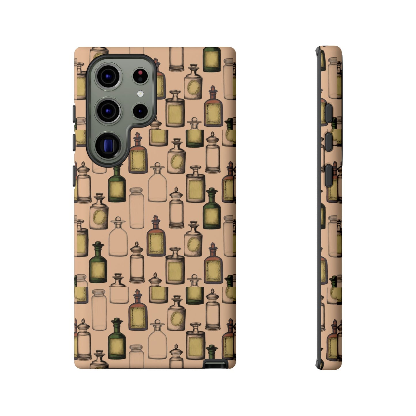 Vintage Potion Bottle Phone Case, Tough Phone Case, Magical Phone Cover, Witch Aesthetic, Gift for Witch Lovers, Boho Phone Accessories