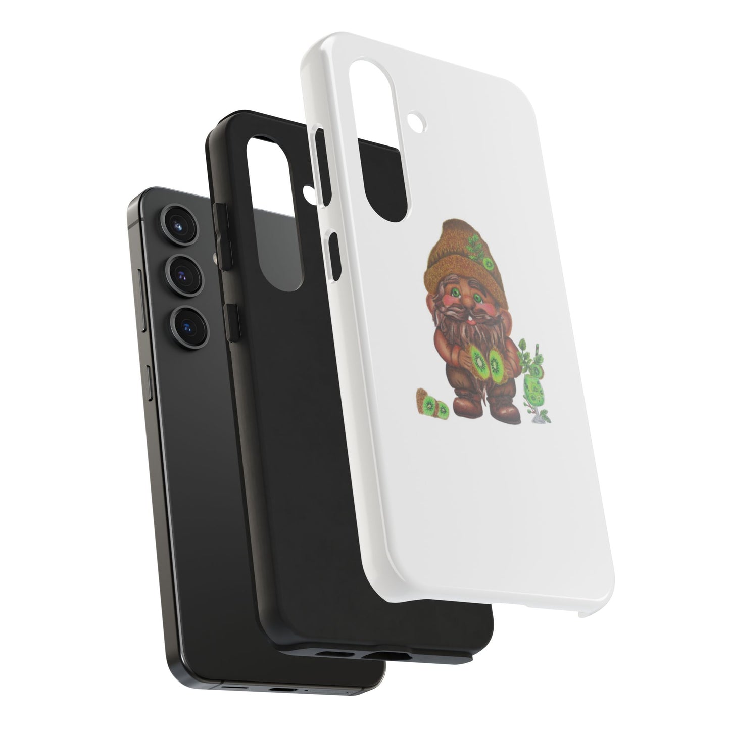 Funny Kiwi Gnome Phone Cases, Phone Covers for Gnome Lovers, Cute Gift for Gardeners, Unique Tech Accessories, Holiday Gifts