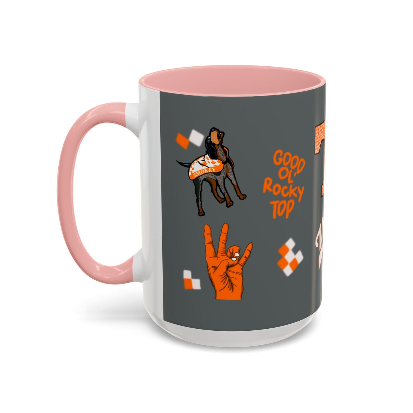 Tennessee Spirit Coffee Mug, Perfect for Gameday, College Student Gift, Unique Drinkware, Sports Fan Mug, Show Your Team Pride