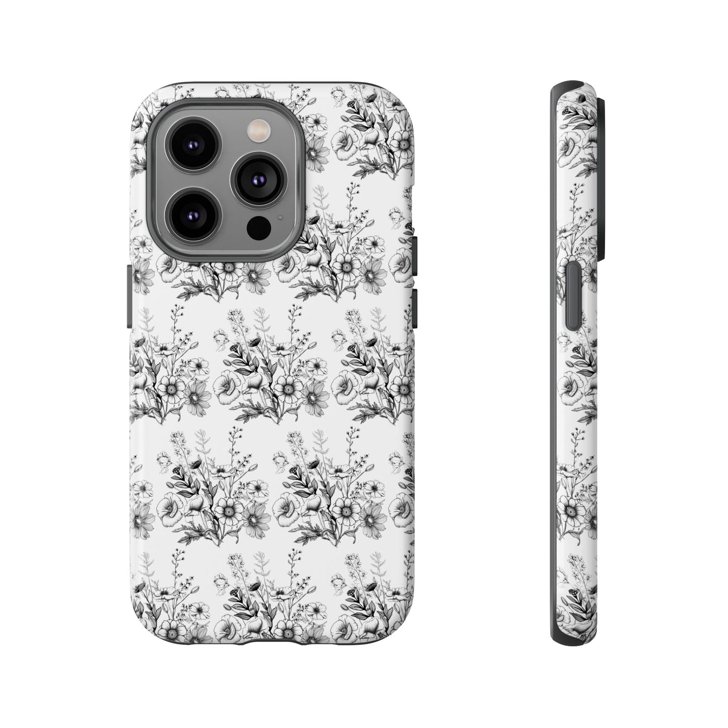 Floral Phone Case, Tough Cases with Elegant Black and White Design, Protective Cover for Fashion Lovers, Unique Gift for All [...]