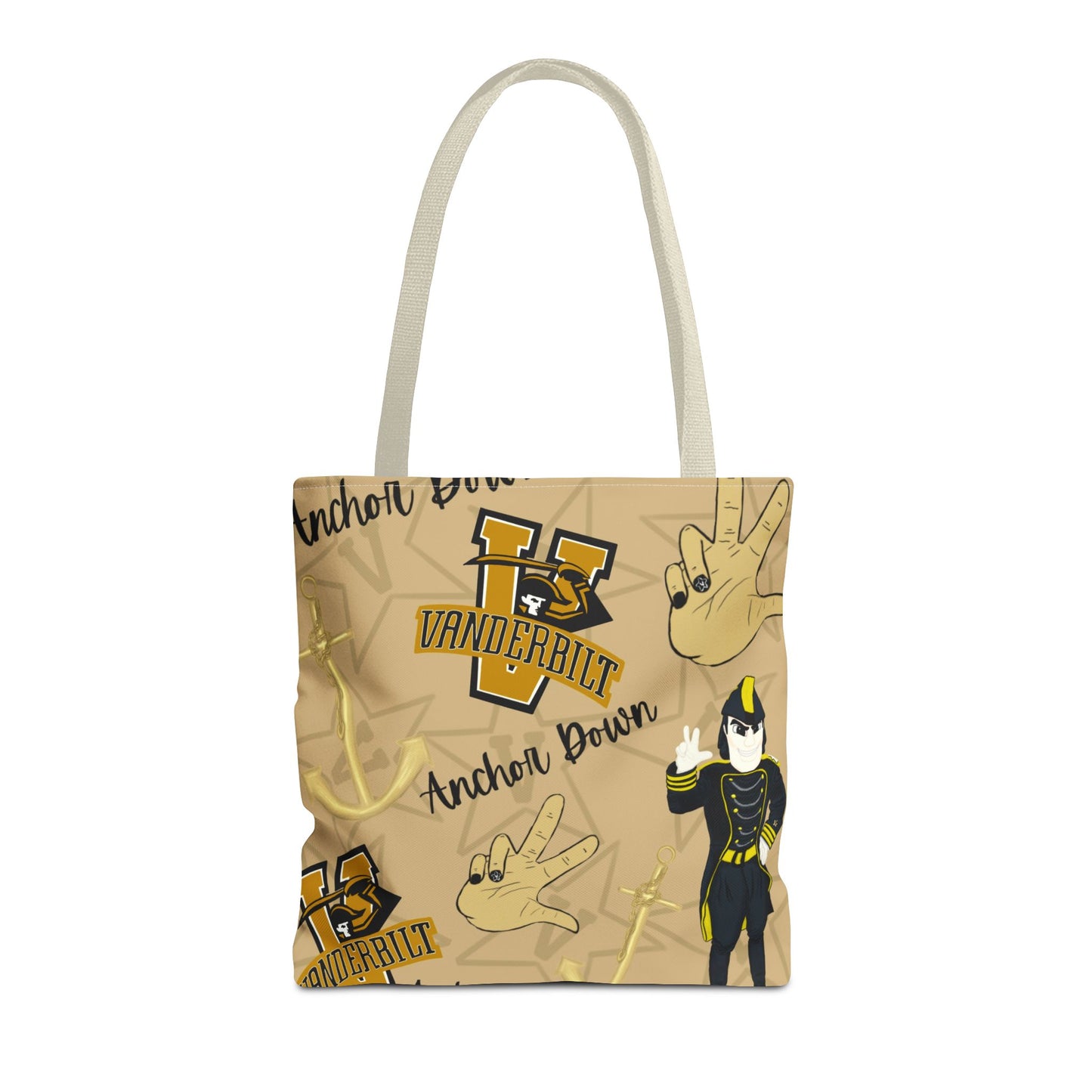 Vanderbilt Spirit Tote Bag, Functional Everyday Tote, College Merchandise, Personalized Gift, Sports Game Accessory